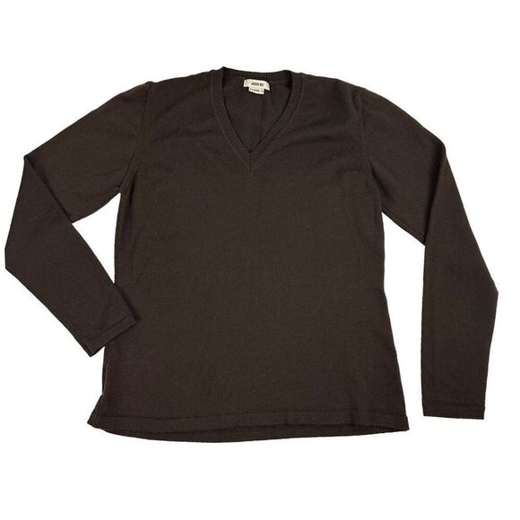 Jason Wu Brown Wool Chocolate V-Neck size XS Sweater Long Sleeve - Picture 1 of 4